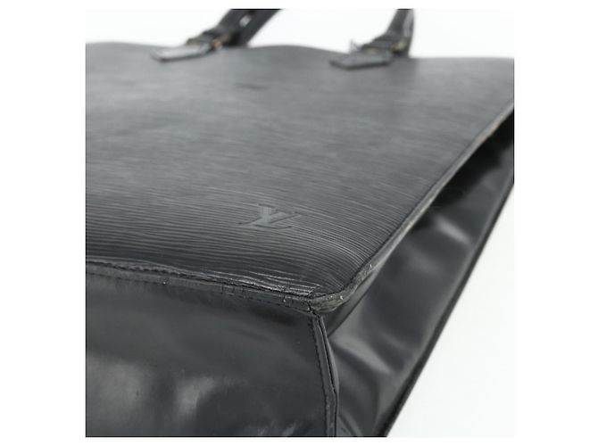 LOUIS VUITTON Epi Sac Plat Hand Bag Black M59082 LV - vista 9
