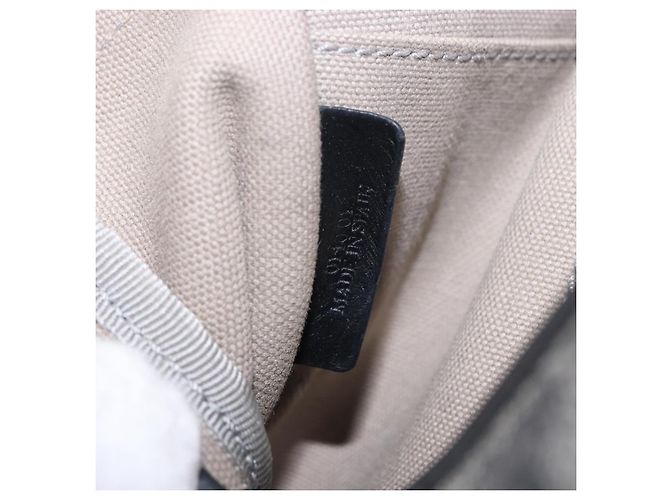 LOEWE Anagram Shoulder Bag PVC Gray Gold - vista 12