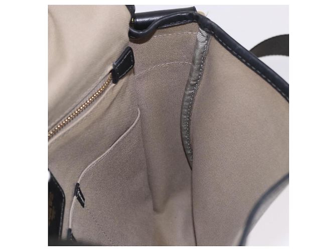 LOEWE Anagram Shoulder Bag PVC Gray Gold - vista 22