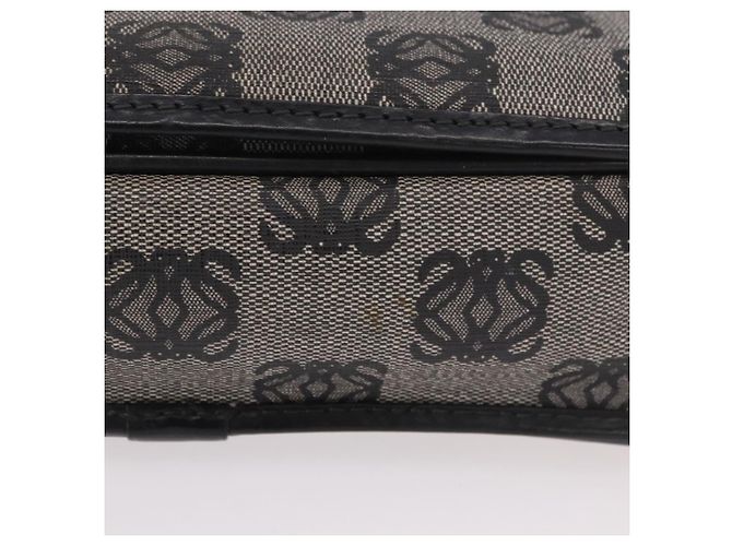 LOEWE Anagram Shoulder Bag PVC Gray Gold - vista 6
