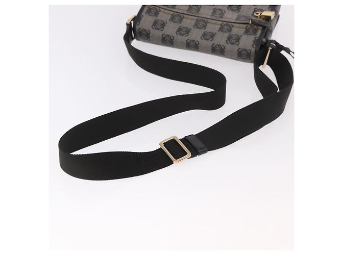 LOEWE Anagram Shoulder Bag PVC Gray Gold - vista 8