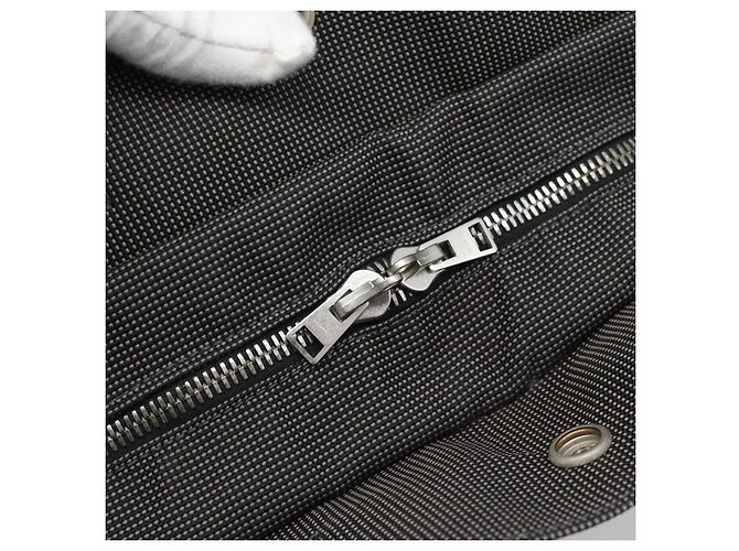 Hermès HERMES Her Line MM Hand Bag Canvas Gray Silver - vista 17
