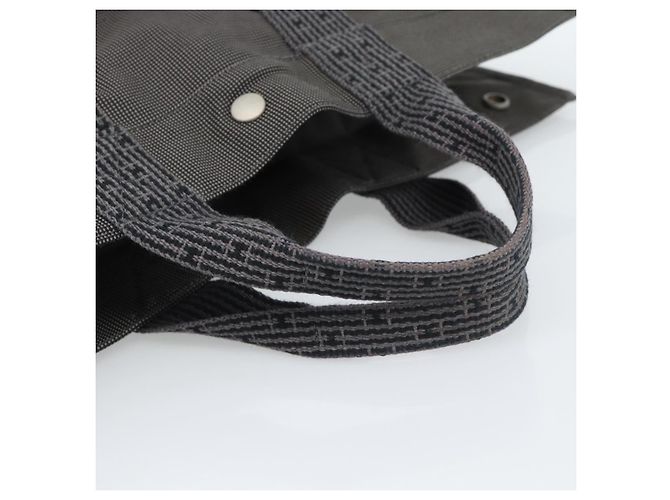 Hermès HERMES Her Line MM Hand Bag Canvas Gray Silver - vista 7