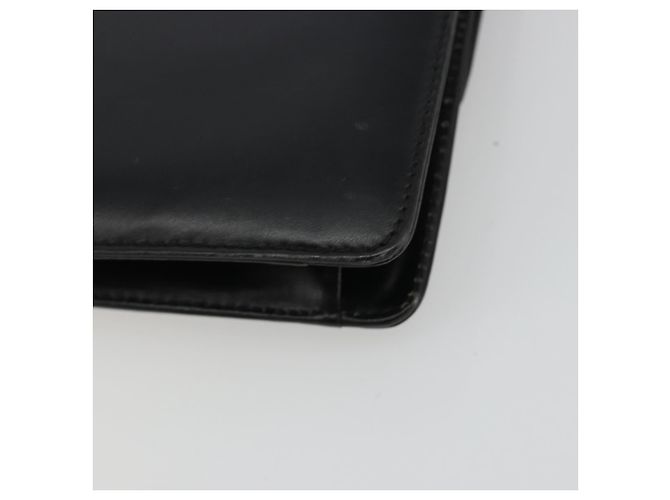 GUCCI Chain Shoulder Bag Leather Black Gold - vista 15