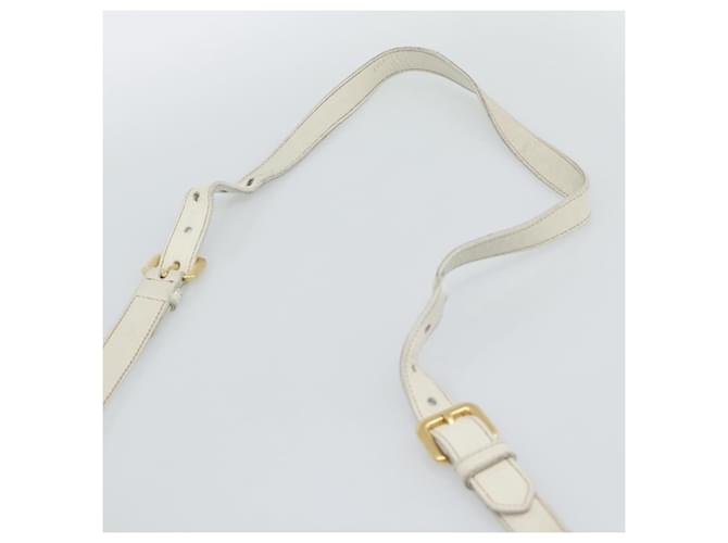 PRADA Shoulder Bag Leather White Gold - vista 14