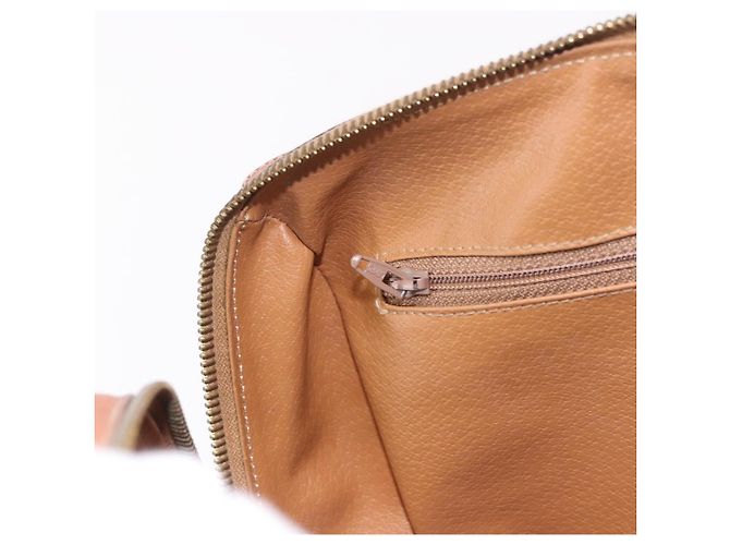 Céline CELINE Macadam Canvas Boston Bag PVC Leather Brown Gold - vista 20