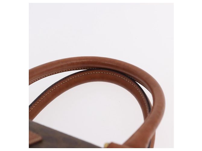 Céline CELINE Macadam Canvas Boston Bag PVC Leather Brown Gold - vista 8