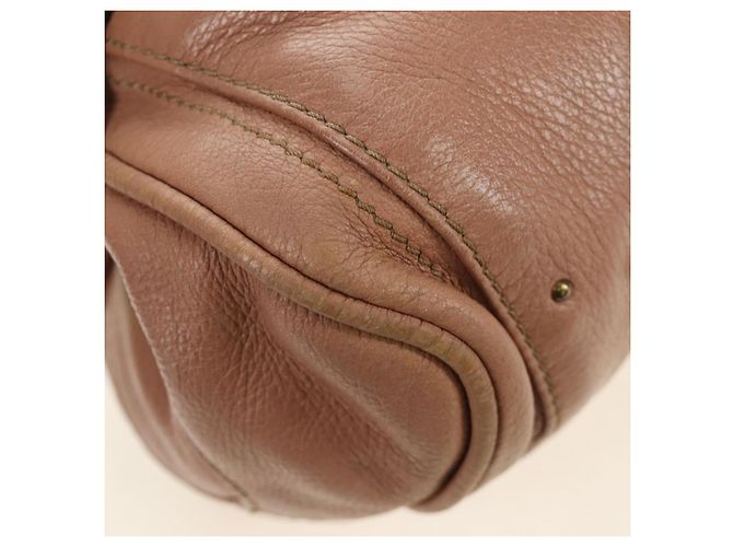 Chloé Chloe Paddington Hand Bag Leather Beige Gold Silver - vista 18