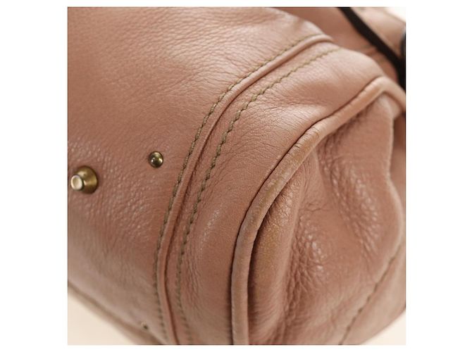Chloé Chloe Paddington Hand Bag Leather Beige Gold Silver - vista 19