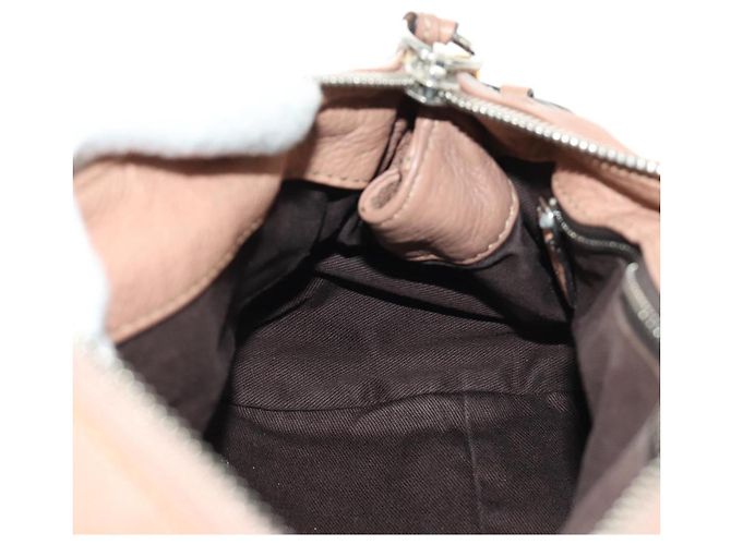 Chloé Chloe Paddington Hand Bag Leather Beige Gold Silver - vista 25
