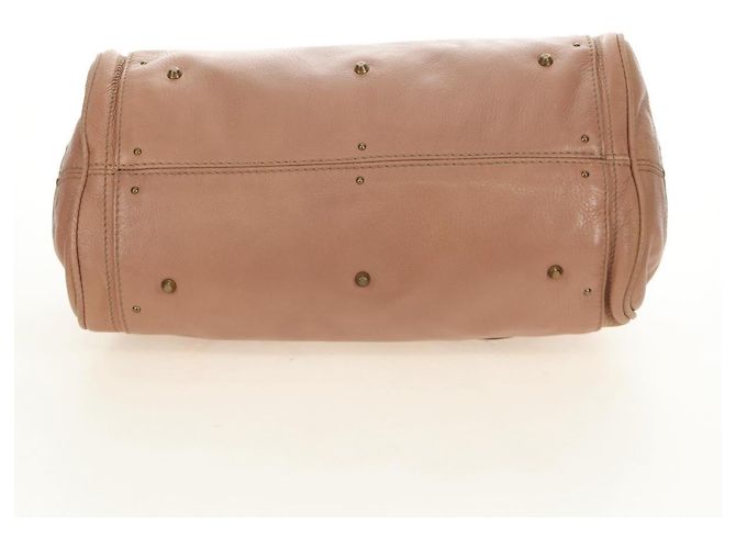 Chloé Chloe Paddington Hand Bag Leather Beige Gold Silver - vista 7