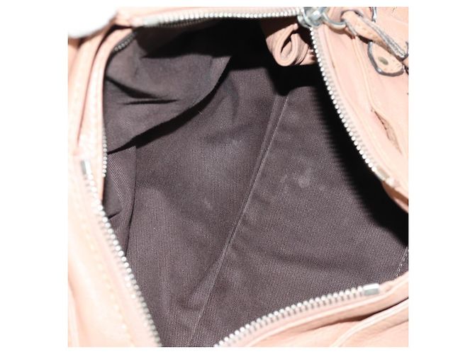 Chloé Chloe Paddington Hand Bag Leather Beige Gold Silver - vista 9
