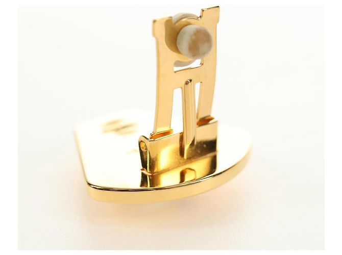 Hermès HERMES Earring Metal Gold Yellow - vista 4