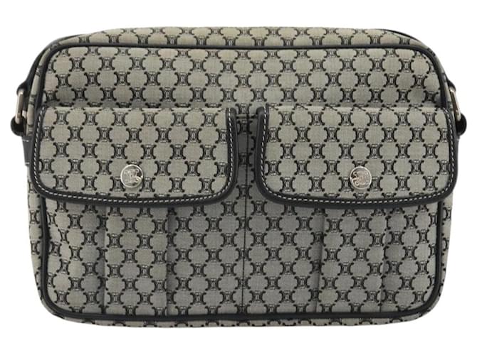 Céline CELINE Macadam Canvas Shoulder Bag Navy Silver - vista 13