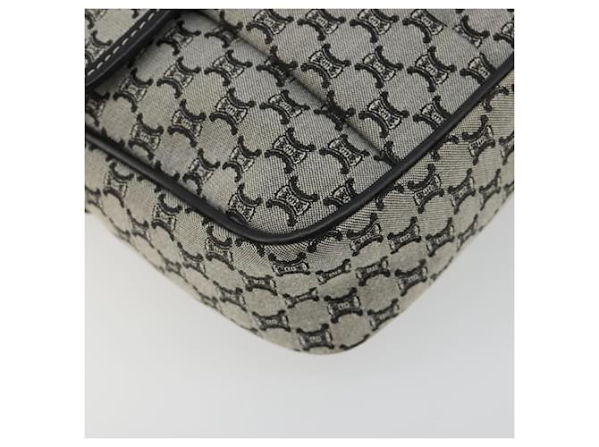 Céline CELINE Macadam Canvas Shoulder Bag Navy Silver - vista 14