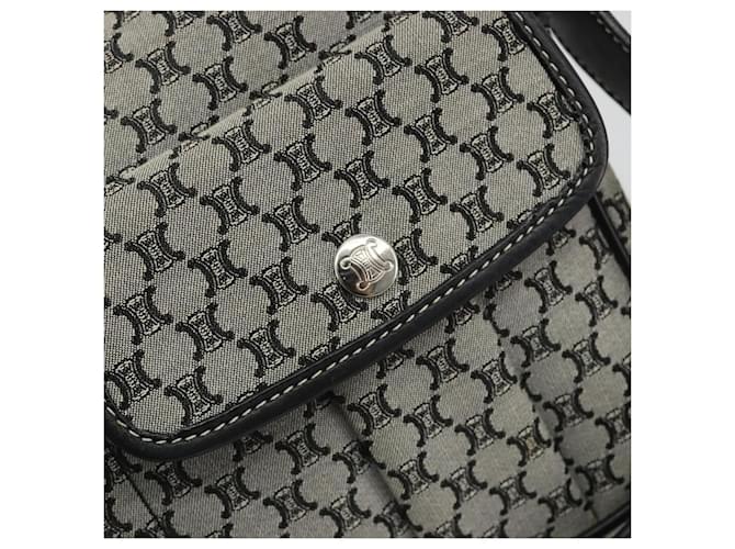 Céline CELINE Macadam Canvas Shoulder Bag Navy Silver - vista 17