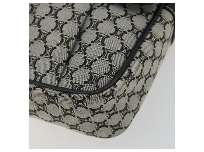 Céline CELINE Macadam Canvas Shoulder Bag Navy Silver - vista 9