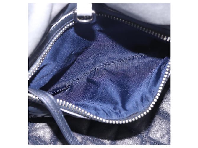 CHANEL Cococoon Tote Bag Leather Silver CC - vista 21