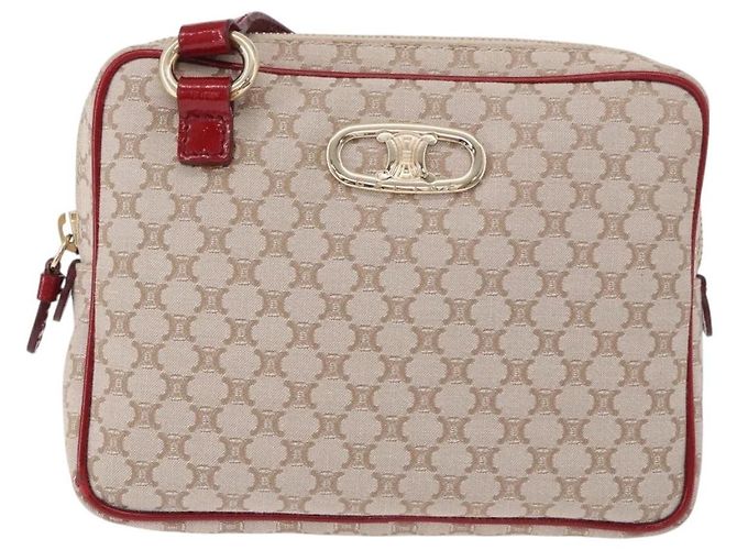 Céline CELINE Macadam Canvas Shoulder Bag PVC Beige Gold - vista 13