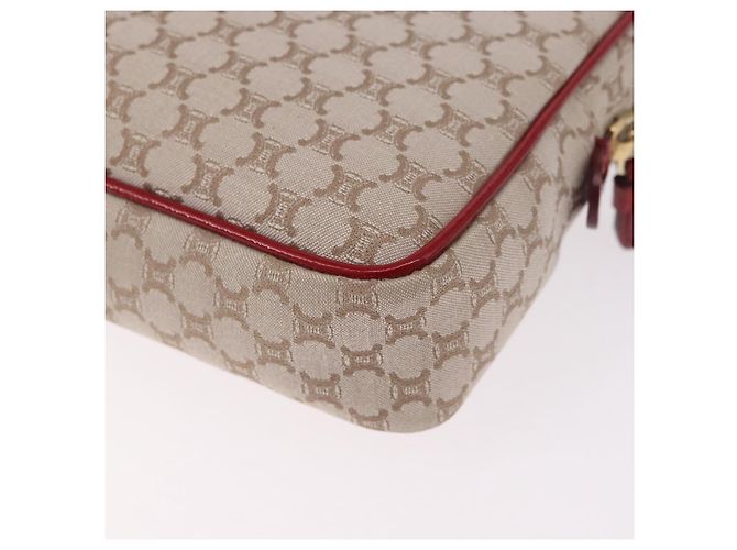 Céline CELINE Macadam Canvas Shoulder Bag PVC Beige Gold - vista 19