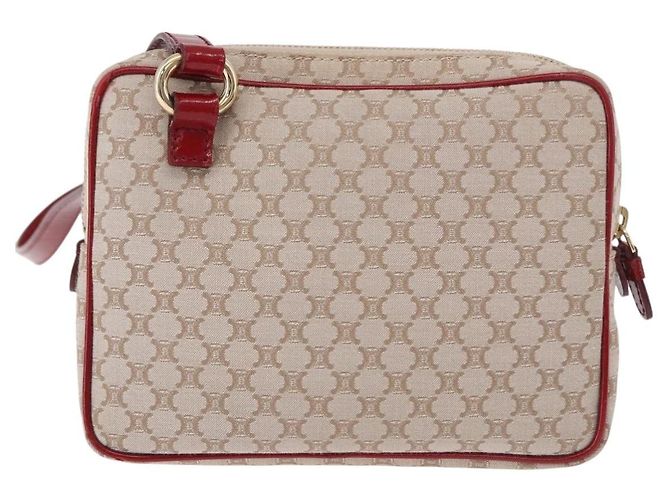 Céline CELINE Macadam Canvas Shoulder Bag PVC Beige Gold - vista 2