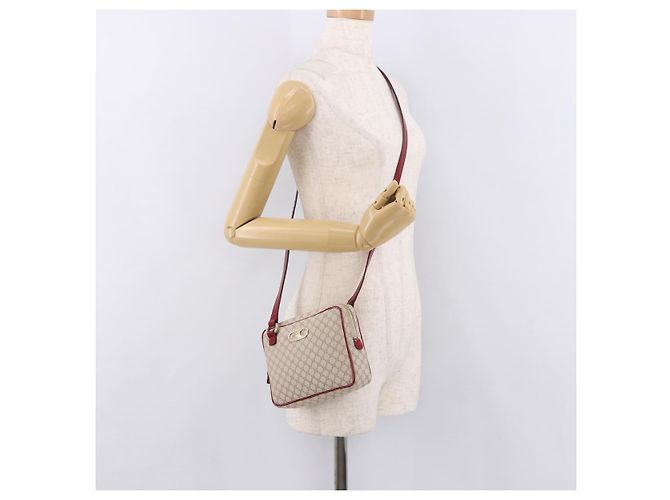 Céline CELINE Macadam Canvas Shoulder Bag PVC Beige Gold - vista 25