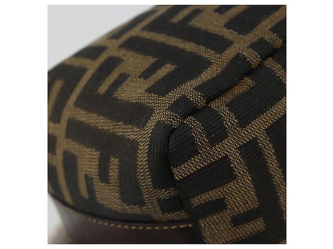 FENDI Zucca Canvas Pouch Black Brown - vista 16