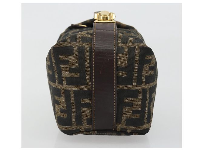 FENDI Zucca Canvas Pouch Black Brown - vista 3