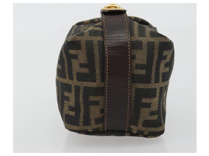 FENDI Zucca Canvas Pouch Black Brown - vista 4