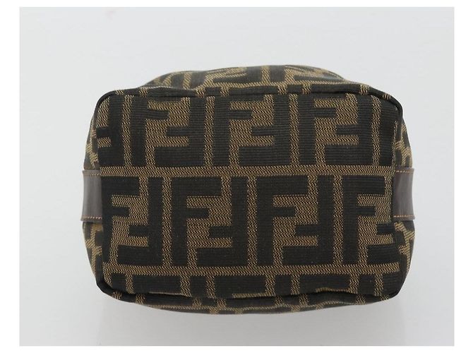 FENDI Zucca Canvas Pouch Black Brown - vista 7