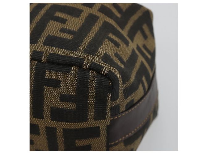 FENDI Zucca Canvas Pouch Black Brown - vista 8