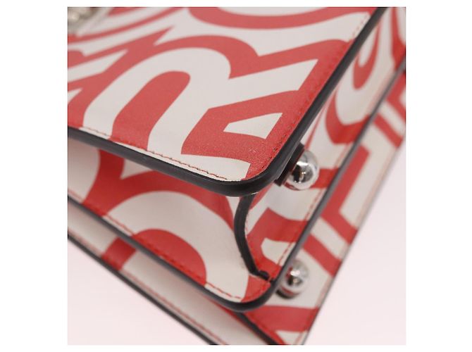 FENDI Mini Peek A Boo Hand Bag Leather 2way White Silver - vista 16