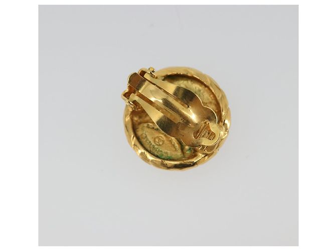 CHANEL COCO Mark Earring Metal Gold Tone CC - vista 3