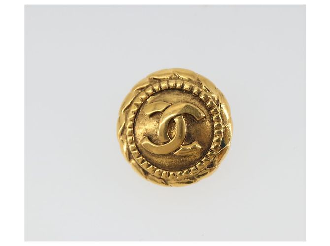 CHANEL COCO Mark Earring Metal Gold Tone CC - vista 6
