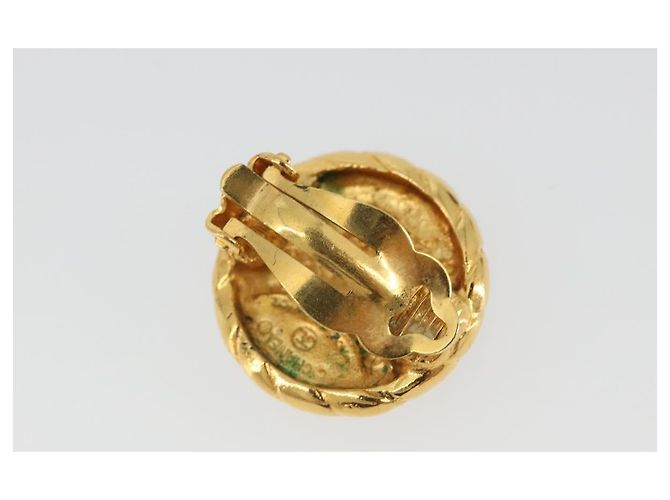 CHANEL COCO Mark Earring Metal Gold Tone CC - vista 7