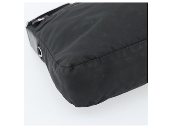 PRADA Nylon Shoulder Bag Black Silver - vista 11
