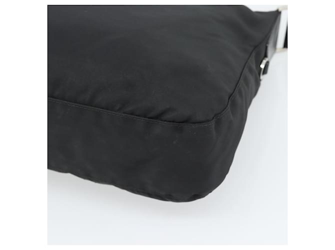 PRADA Nylon Shoulder Bag Black Silver - vista 12