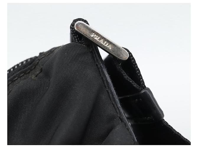 PRADA Nylon Shoulder Bag Black Silver - vista 14
