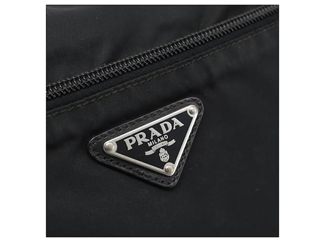 PRADA Nylon Shoulder Bag Black Silver - vista 15