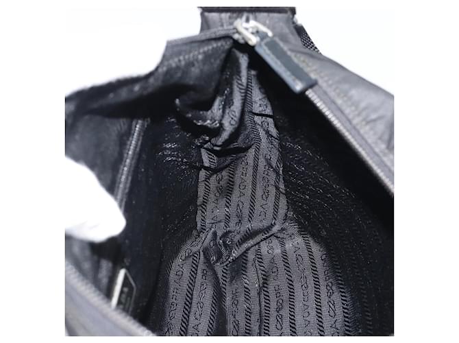 PRADA Nylon Shoulder Bag Black Silver - vista 19