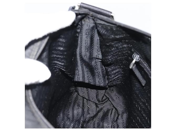 PRADA Nylon Shoulder Bag Black Silver - vista 20