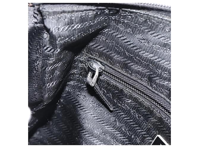 PRADA Nylon Shoulder Bag Black Silver - vista 21