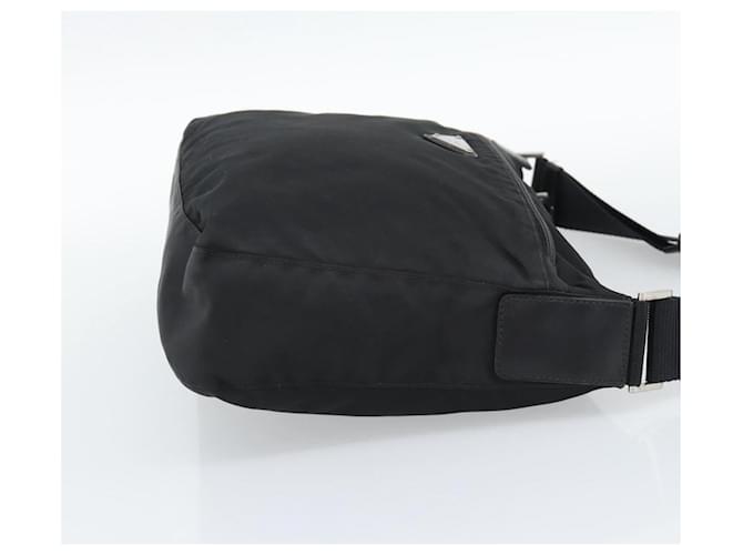 PRADA Nylon Shoulder Bag Black Silver - vista 5