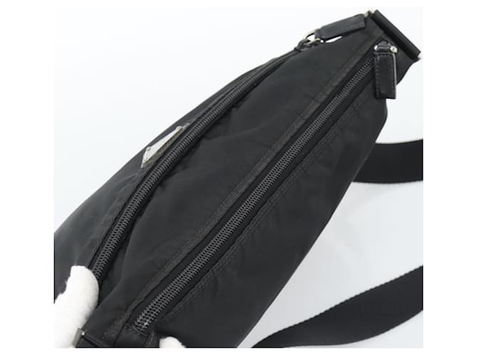 PRADA Nylon Shoulder Bag Black Silver - vista 6