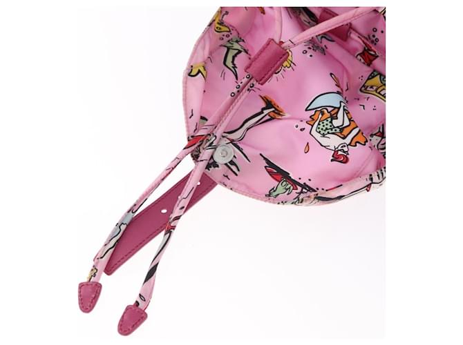 PRADA Backpack Nylon Pink Silver - vista 19