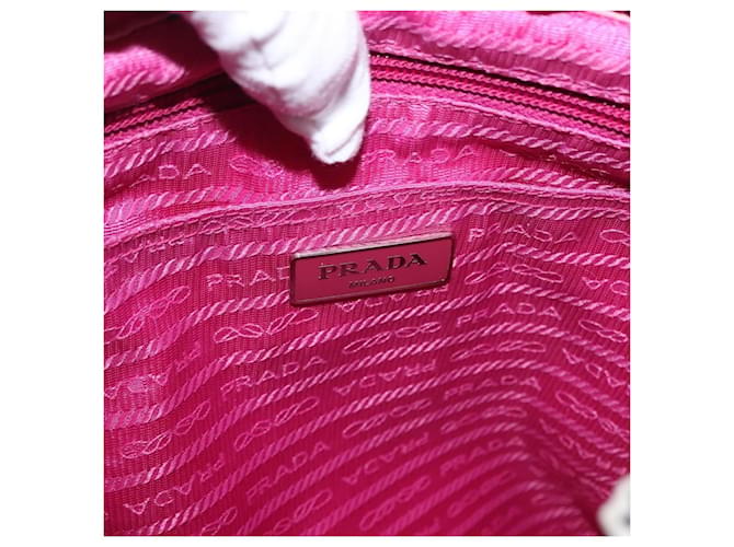 PRADA Backpack Nylon Pink Silver - vista 20