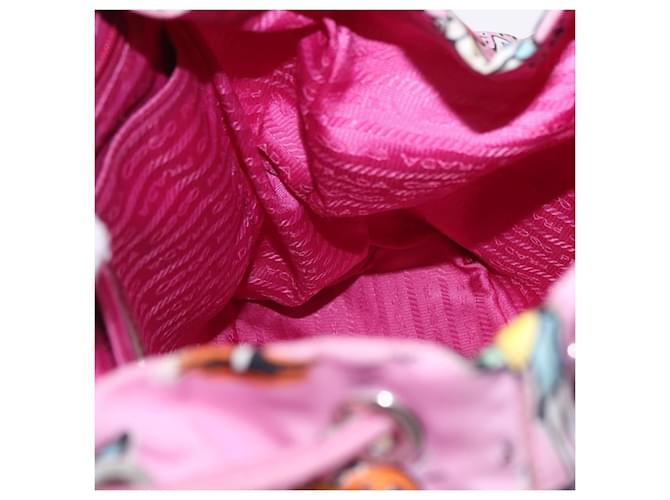 PRADA Backpack Nylon Pink Silver - vista 22