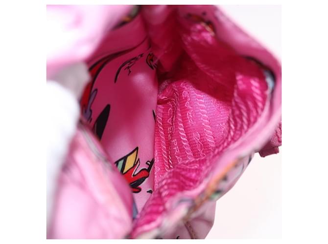 PRADA Backpack Nylon Pink Silver - vista 26