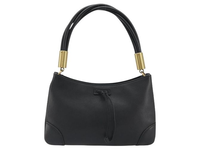 GUCCI Shoulder Bag Leather Black Gold 108964 - vista 13
