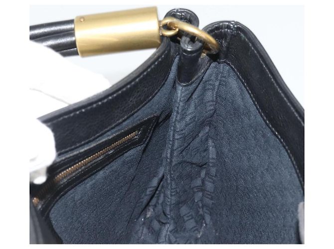 GUCCI Shoulder Bag Leather Black Gold 108964 - vista 18